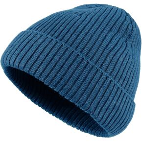 Croogo Knit Beanie Hat Fisherman Ski Caps Fall Winter Warm Knitted Ribbed Cuffed Skull Cap Slouchy Toboggan Cap for Men Women