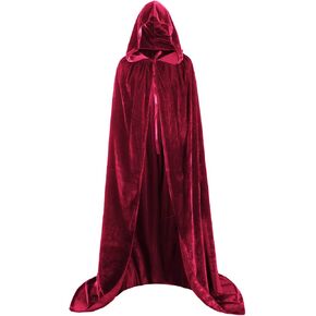 Fit Design Hooded Cloak Long Velvet Cape for Christmas Halloween Cosplay Costumes in Saudi Arabia