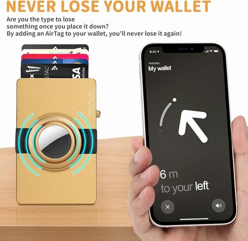 محفظة حامل بطاقات الائتمان T-MFY، محفظة مغناطيسية تحجب RFID مع بطاقة هوائية قابلة للفصل ولوحة توسيع - محفظة جيب أمامية للرجال مع تصميم قفل in Saudi Arabia