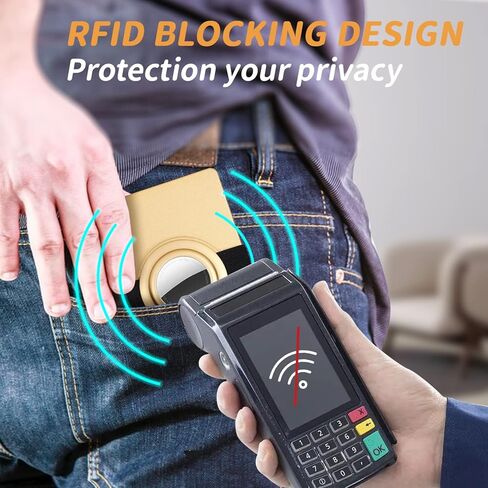 محفظة حامل بطاقات الائتمان T-MFY، محفظة مغناطيسية تحجب RFID مع بطاقة هوائية قابلة للفصل ولوحة توسيع - محفظة جيب أمامية للرجال مع تصميم قفل in Saudi Arabia