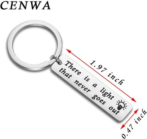 CENWA LyricQuote There Is A Light That Never Goes Out Keychain Morrissey Song Lyrics Gift For Fans in Saudi Arabia