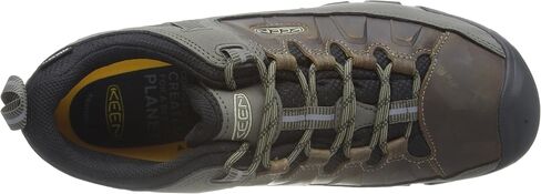 KEEN Men's Targhee 3 Low Height Waterproof Hiking Shoes, Bungee Cord/Black, 15 Wide in Saudi Arabia