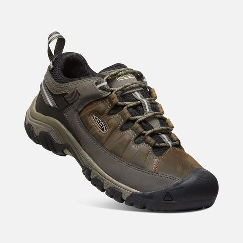 KEEN Men's Targhee 3 Low Height Waterproof Hiking Shoes, Bungee Cord/Black, 15 Wide in Saudi Arabia
