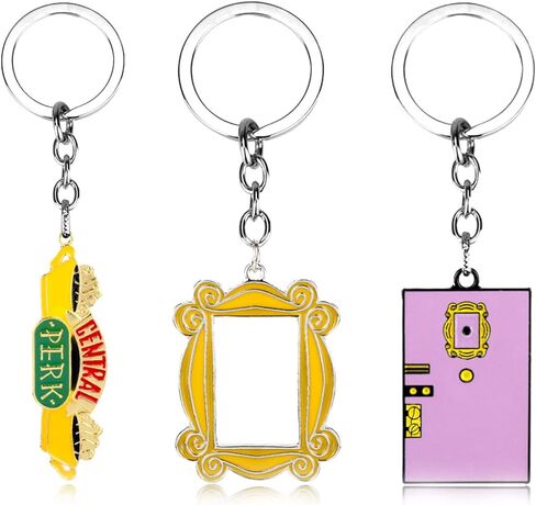 CHUQIU Friends TV Show البضائع المفاتيح ثقب الباب مونيكا إطار الباب المفاتيح للنساء أفضل هدية in Kuwait