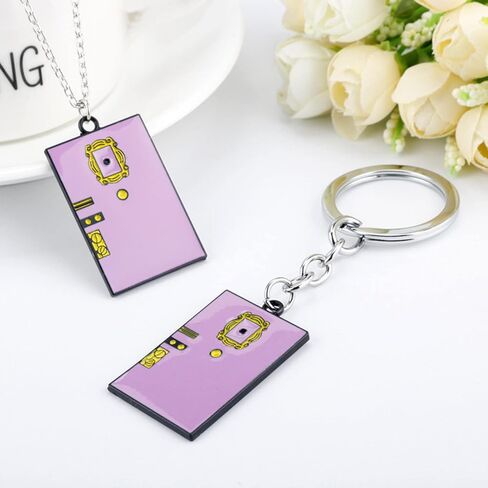 CHUQIU Friends TV Show البضائع المفاتيح ثقب الباب مونيكا إطار الباب المفاتيح للنساء أفضل هدية in Kuwait