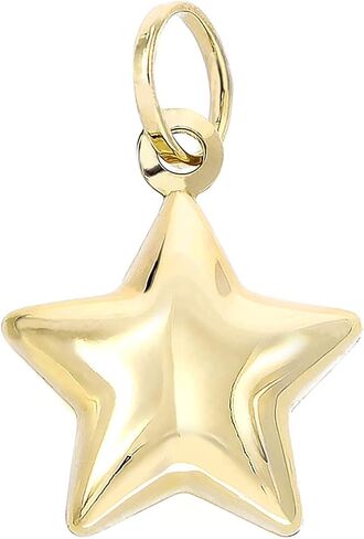 حلية متدلية على شكل نجمة من الذهب الاصفر عيار 14 قيراط من لوتشيتا للاساور والقلائد للنساء والبنات، XD1691-SC55، معدن in Kuwait