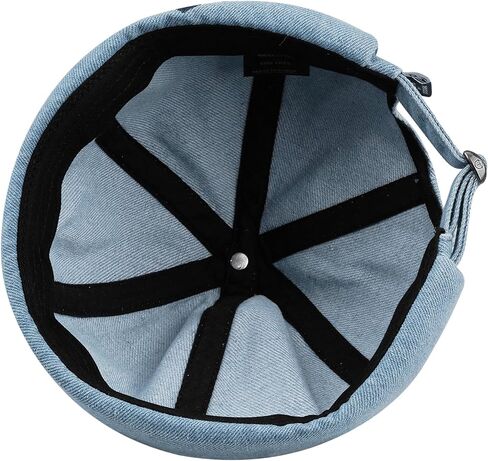 Croogo Denim Docker Hat Fashion Brimless Beanie Hat Retro Worker Skull Cap Rolled Cuff Sailor Cap Hip Hop Dancing Watch Cap in Saudi Arabia