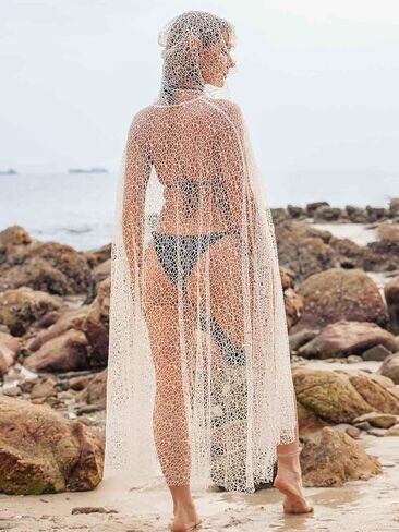 عباءة بغطاء للرأس من EASEDAILY، رداء شبكي أسود بطول كامل، إكسسوارات أزياء الهالوين التنكرية للنساء والفتيات in Kuwait