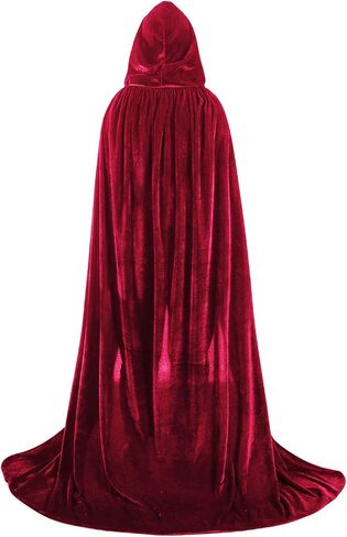 عباءة ذات تصميم مناسب، رأس مخملي طويل بغطاء للرأس لأزياء عيد الميلاد والهالوين التنكرية in Kuwait