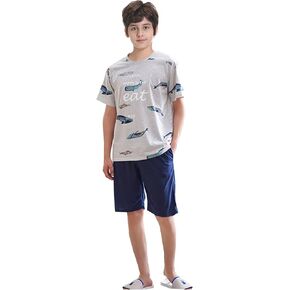 BYX SweetLeisure Big Boys Pajamas 2 Piece Cotton PJS Cute Cartoon Sleepwear 6-17 Years