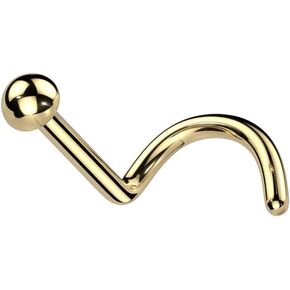 Pierced Owl 20GA F136 Implant Grade Titanium Dome Top Nose Screw