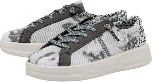 Hey Dude Women's Karina Stormy Dye Size 9 | Women's Sneakers | Women's Casual Shoes | Comfortable & Light-Weight Grey in Saudi Arabia