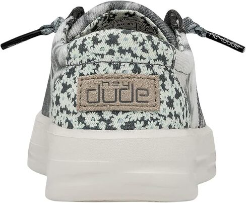 Hey Dude Women's Karina Stormy Dye Size 9 | Women's Sneakers | Women's Casual Shoes | Comfortable & Light-Weight Grey in Saudi Arabia