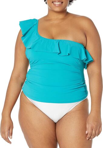 Profile by Gottex Women's Standard Tutti Frutti One Shoulder Ruffle Tankini in Saudi Arabia