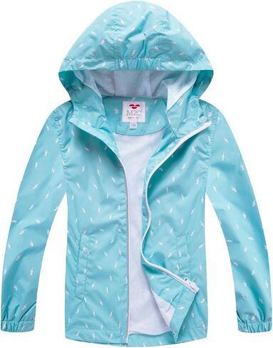 M2C Boys & Girls Hooded Light Weight Windbreaker Water Resistant Jacket in Saudi Arabia