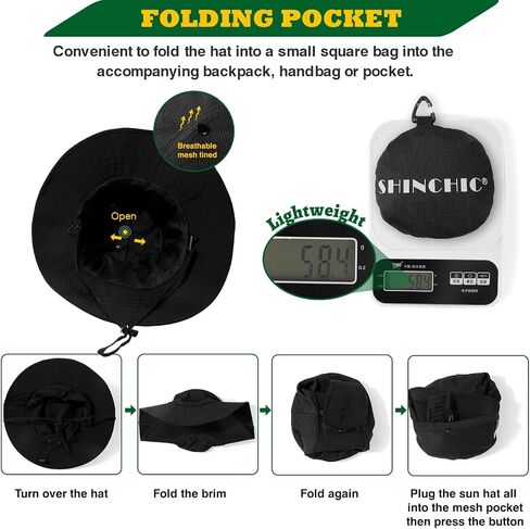 Waterproof Bucket Rain Hat for Men Women Wide Brim Sun Protection Packable Boonie Hat Outdoor Beach Safari Fishing Hat in Saudi Arabia