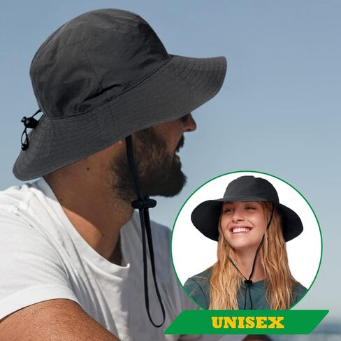 Waterproof Bucket Rain Hat for Men Women Wide Brim Sun Protection Packable Boonie Hat Outdoor Beach Safari Fishing Hat in Saudi Arabia