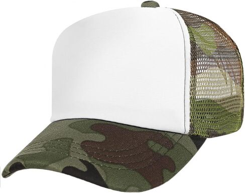 TopTie Kids 5 Panel Mesh Trucker Cap Adjustable Snapback Hat Blank Foam Trucker Hat in Saudi Arabia