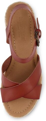 CUSHIONAIRE Robbie Espadrille Wedge Sandals for Women, Platform Wedges with Adjustable Ankle Strap and Memory Foam Footbed, Wide Widths Available in Saudi Arabia