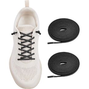 VEILLEONG No Tie Shoelaces，Elastic Shoe Laces - One Size Fits All Adult and Kids Shoes