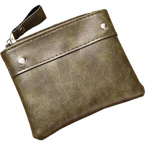 محفظة عملات معدنية صغيرة من جلد البولي يوريثين للرجال، محفظة تغيير ناعمة قابلة للتغيير، محفظة نقود معدنية للرجال (اخضر)، اخضر، عصرية, جريه مارل, عصري in Kuwait