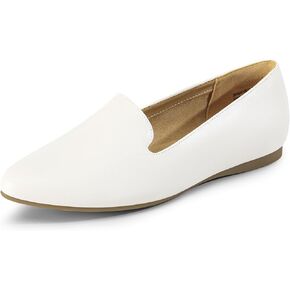أحذية DREAM PAIRS بمقدمة مدببة للنساء كاجوال، أحذية رسمية بكعب منخفض مريحة، سهلة الارتداء في العمل، أحذية لوفر للنساء in Kuwait