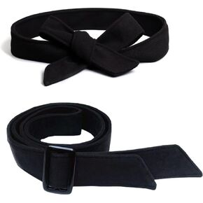 BMIROAMDFE 2 قطعة معطف حزام استبدال مع مشبك لينة ل معطف الصوف الأسود الشتاء خندق الكشمير سترة معطف طويل الفراء in Kuwait