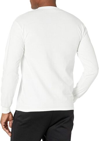 جيلدان تي شيرت رجالي باكمام طويلة مصنوع من القطن الترا، موديل G2400، ابيض، مقاس 3XL in Kuwait