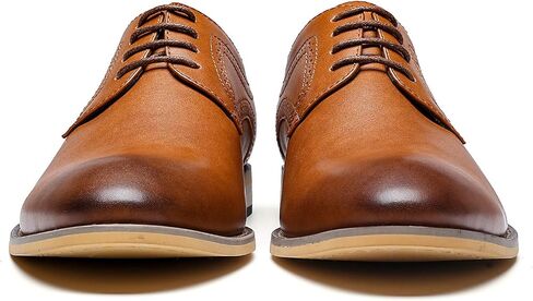 Men's Oxford Formal Dress Shoes Comfortable Classic Business Lace Up Derby Plain Toe in Kuwait
