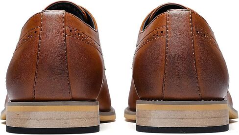 Men's Oxford Formal Dress Shoes Comfortable Classic Business Lace Up Derby Plain Toe in Kuwait
