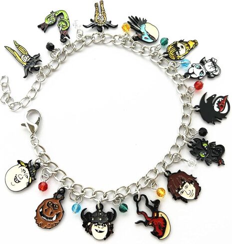 سوار معدني بدلاية نايت فيوري من هاو تران يو دراجون للاولاد والبنات والنساء، زنك، 0 in Kuwait