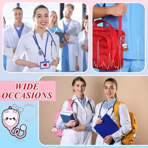 Henoyso 72 Pack Nurse Keychains Bulk Nursing Accessories for Work 2024 CNA Week Gifts Nursing Supplies for Women Medical Assistant Nurse Party Favors Supplies CNA Appreciation Gifts(Classic Style) in Kuwait