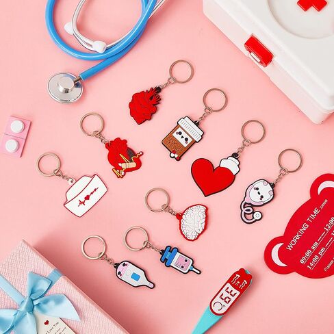 Henoyso 72 Pack Nurse Keychains Bulk Nursing Accessories for Work 2024 CNA Week Gifts Nursing Supplies for Women Medical Assistant Nurse Party Favors Supplies CNA Appreciation Gifts(Classic Style) in Kuwait