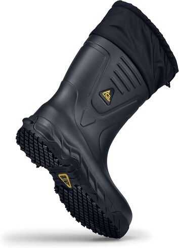 Shoes for Crews Bullfrog Elite, Men's, Women's, Unisex Composite Toe (CT) Work Boots, Slip Resistant, Water Resistant, Black, Men's 6 / Women's 8 in Saudi Arabia