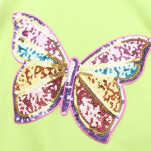 فستان بقلنسوة من JESKIDS للفتيات مزود بالترتر والفراشات وأكمام طويلة مع جيوب 4-13 T in Kuwait