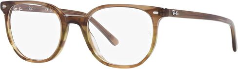 إطارات النظارات الطبية المستديرة Rx5397f Elliot Low Bridge Fit للسيدات من Ray-Ban in Kuwait