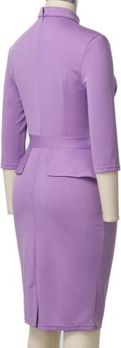 BLESSUME Catholic Church Women Clergy Tab Collar Dress Mass Sheath Dress in Saudi Arabia