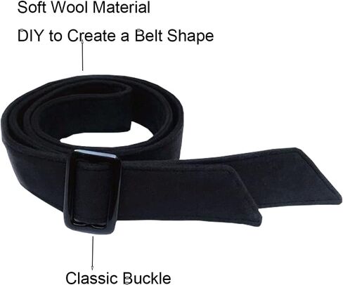 BMIROAMDFE 2 قطعة معطف حزام استبدال مع مشبك لينة ل معطف الصوف الأسود الشتاء خندق الكشمير سترة معطف طويل الفراء in Kuwait