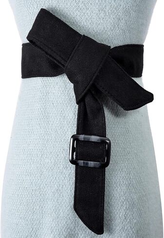 BMIROAMDFE 2 قطعة معطف حزام استبدال مع مشبك لينة ل معطف الصوف الأسود الشتاء خندق الكشمير سترة معطف طويل الفراء in Kuwait