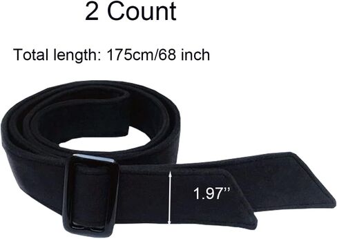 BMIROAMDFE 2 قطعة معطف حزام استبدال مع مشبك لينة ل معطف الصوف الأسود الشتاء خندق الكشمير سترة معطف طويل الفراء in Kuwait