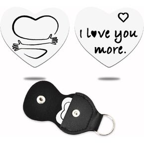 ShiQiao Spl Pocket Hug Token Heart Keychain for Men Women Birthday Christmas Presents Inspiration Long Distance Gifts in Kuwait