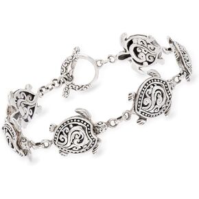Ross-Simons Sterling Silver Turtle Bali-Style Bracelet. 7.5 inches in Saudi Arabia