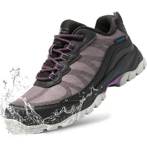 TREKKIN PLUS أحذية نسائية مقاومة للماء للمشي لمسافات طويلة قابلة للتنفس أحذية مبطنة ناعمة أحذية غير قابلة للانزلاق للمشي في الهواء الطلق والرحلات والتخييم in Kuwait