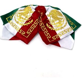 Mexican Charro Bow Tie Gold elastic band Gold and gold detailing necktie mexican charro mono de gala in Saudi Arabia