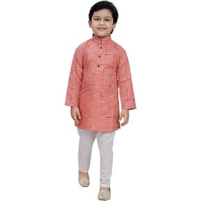 Tathastu Boys Weaved Cotton Kurta Set in Kuwait
