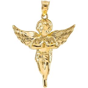 مجوهرات دينية من FDJ حلية قلادة من الذهب الأصفر عيار 14 قيراط على شكل Angel Heavenly Guardian - اختيار حجم القلادة in Kuwait