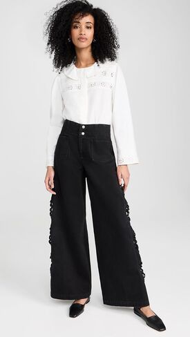 Sea Women's Paloma Denim Cutout Jeans in Saudi Arabia