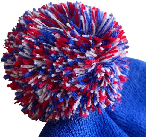 Dutern US Flag New York City Hockey Embroidery Classic Pom Cuff New York Beanie Hat Cuffed Winter Hat Knit Toque Skull Cap in Kuwait