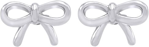Bow Stud Earrings In 14K Gold Over Sterling Silver Christmas Gifts For Women in Saudi Arabia