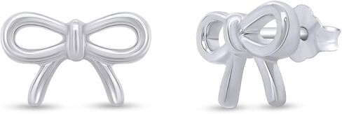 Bow Stud Earrings In 14K Gold Over Sterling Silver Christmas Gifts For Women in Saudi Arabia